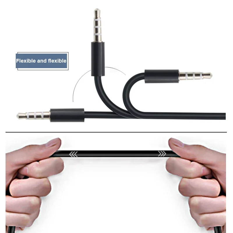 3.5Mm Jack Audio Kabel 3.5Mm Mannelijk Naar 3.5Mm Mannelijke Aux Kabel Voor Auto Smart Telefoon Hoofdtelefoon Versterker Luidspreker Aux Koord