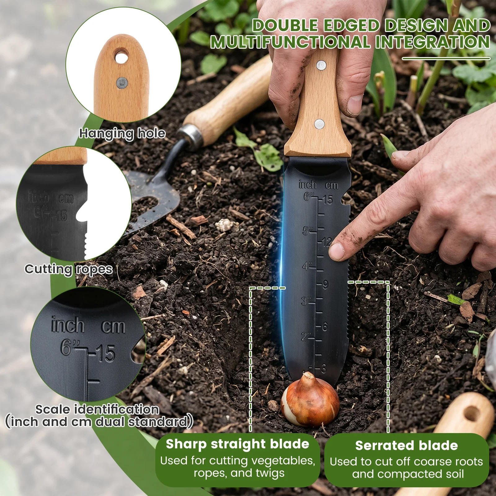 Sekop Taman Baja Tahan Karat,  - Smart Garden Edging ulasan dan harga