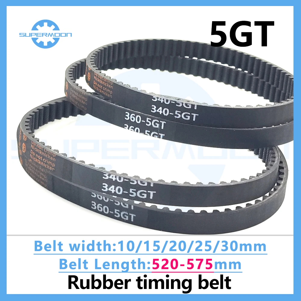 

5GT Timing Synchronous Belt length 520 525 530 535 540 545 550 555 560 565 570 575mm Width 10-30mm Toothed Rubber Drive Belt G5M