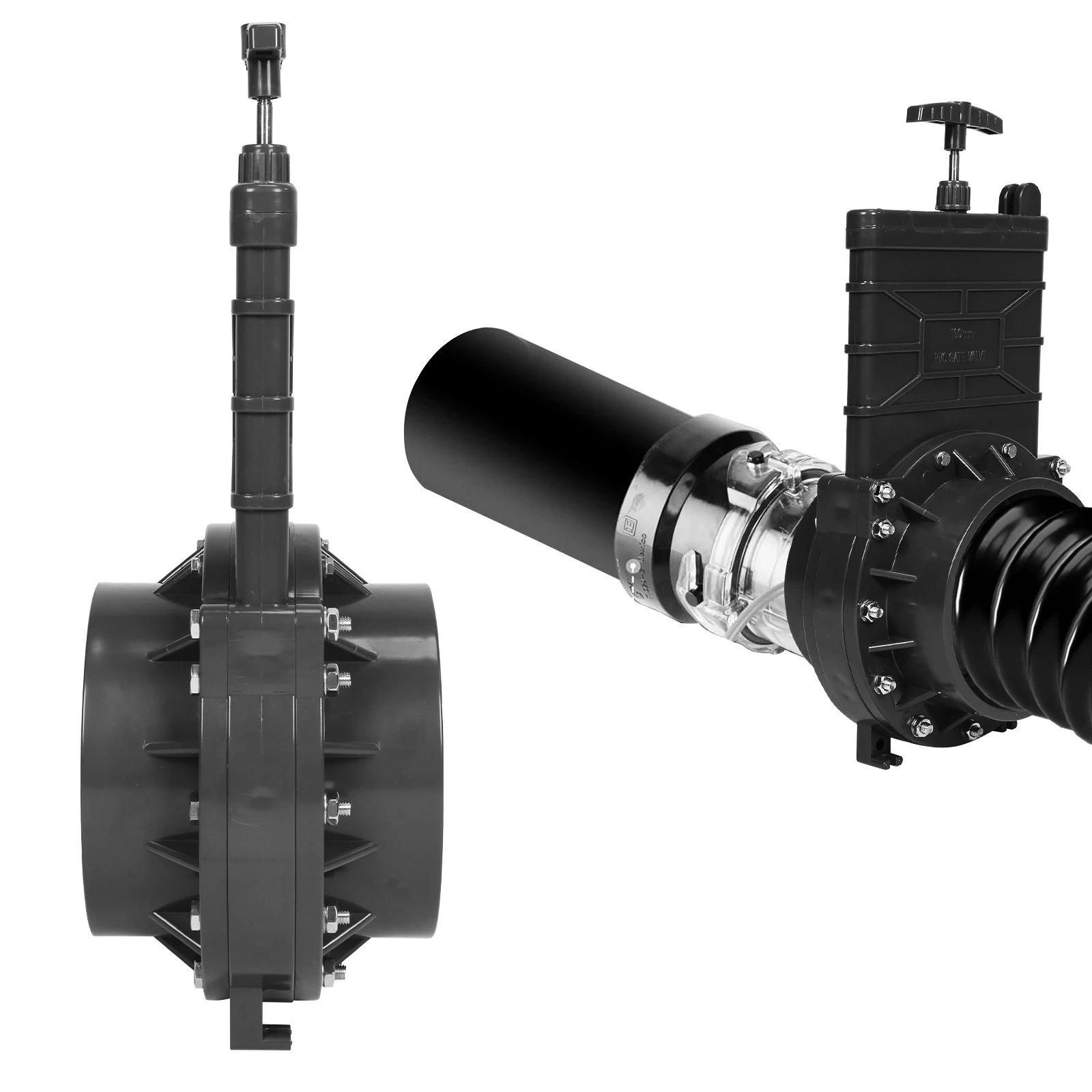 

6-дюймовый сливной клапан для автодомов и прицепов, с соединительной втулкой X-типа, из UPVC, для сточных вод