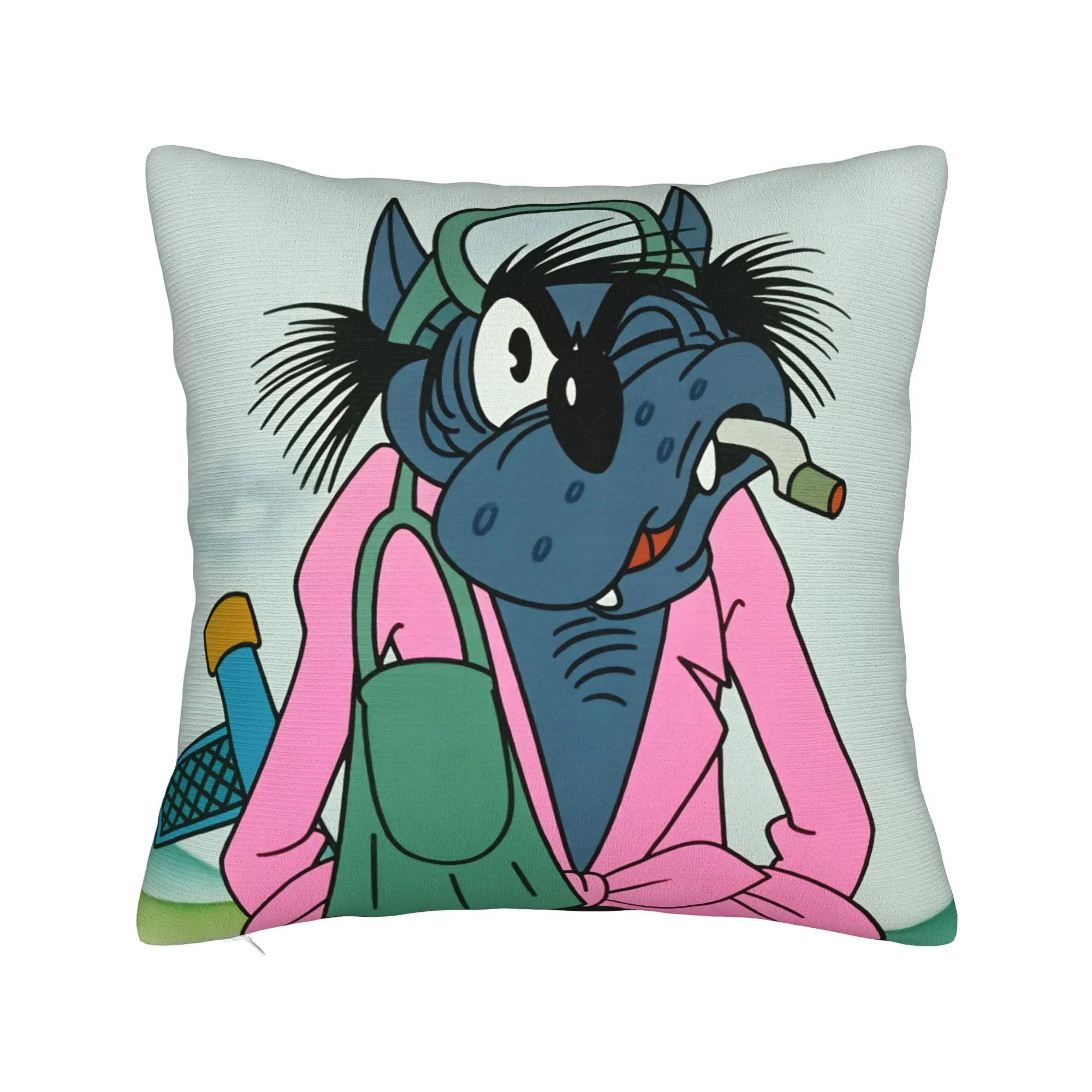 Russian Anime Nu Pogodi Pillow Cover  Print Cushion Cover Morden Pillow Case For Living Room Chair