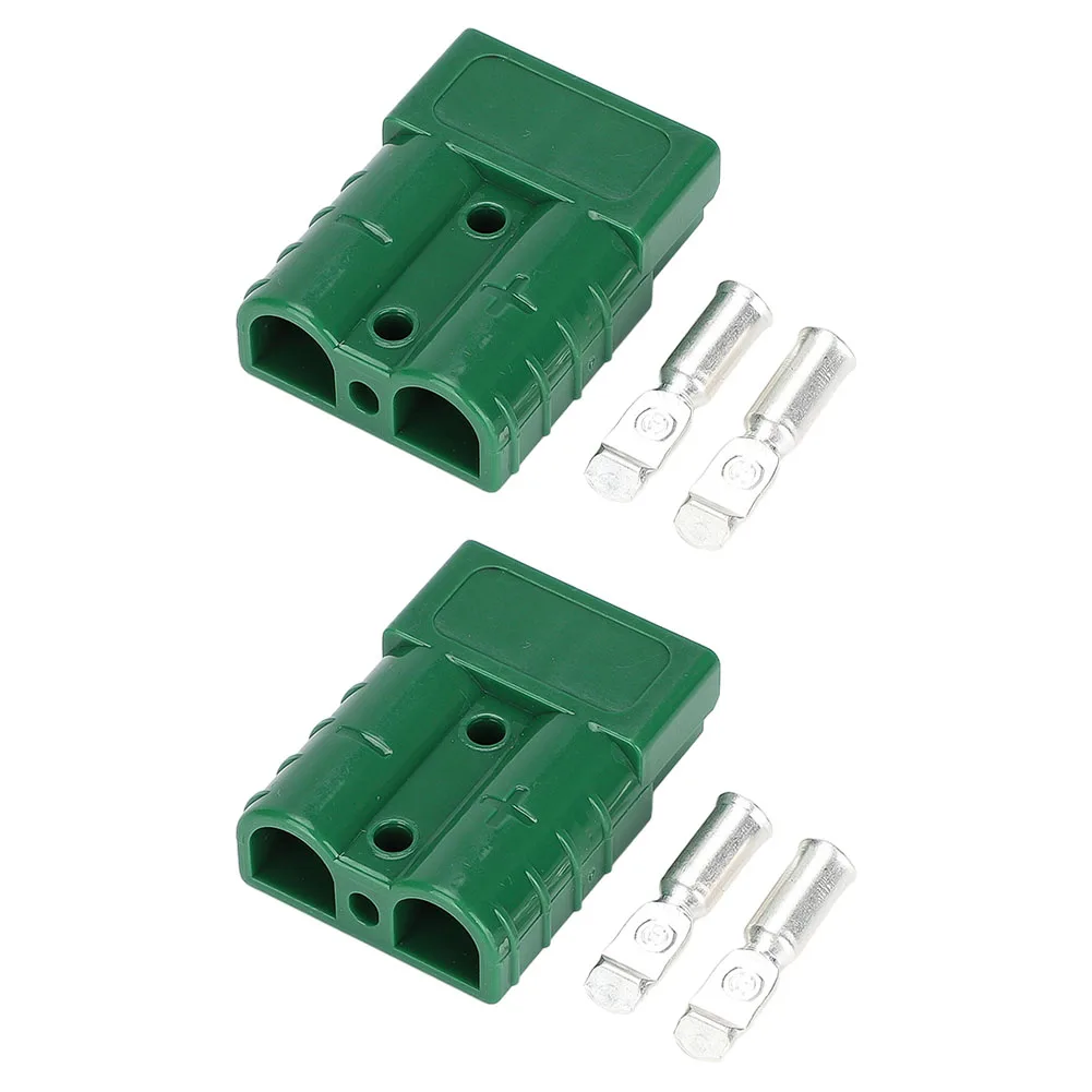 2pcs For Anderson Connector Plug 50A 600V Battery Power Connector Terminal Kit Power Charger Battery Electronic Accessories