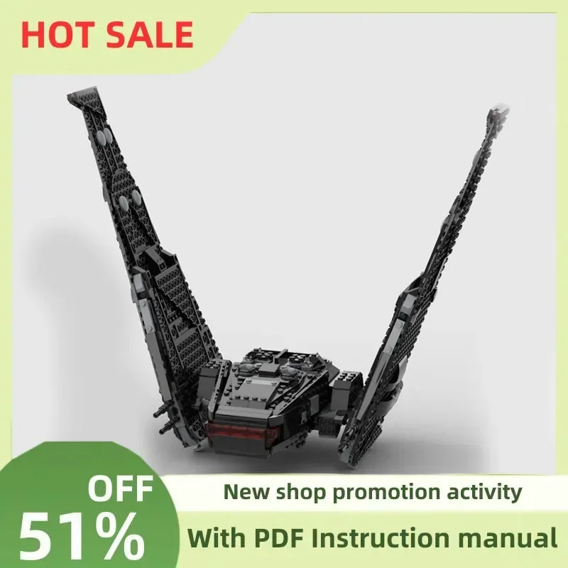 

New 837Pcs Famous Star Battle Movie Moc75389 Command Shuttle Model Diy Creative Ideas Child Toys Birthday Gifts Custom Puzzle