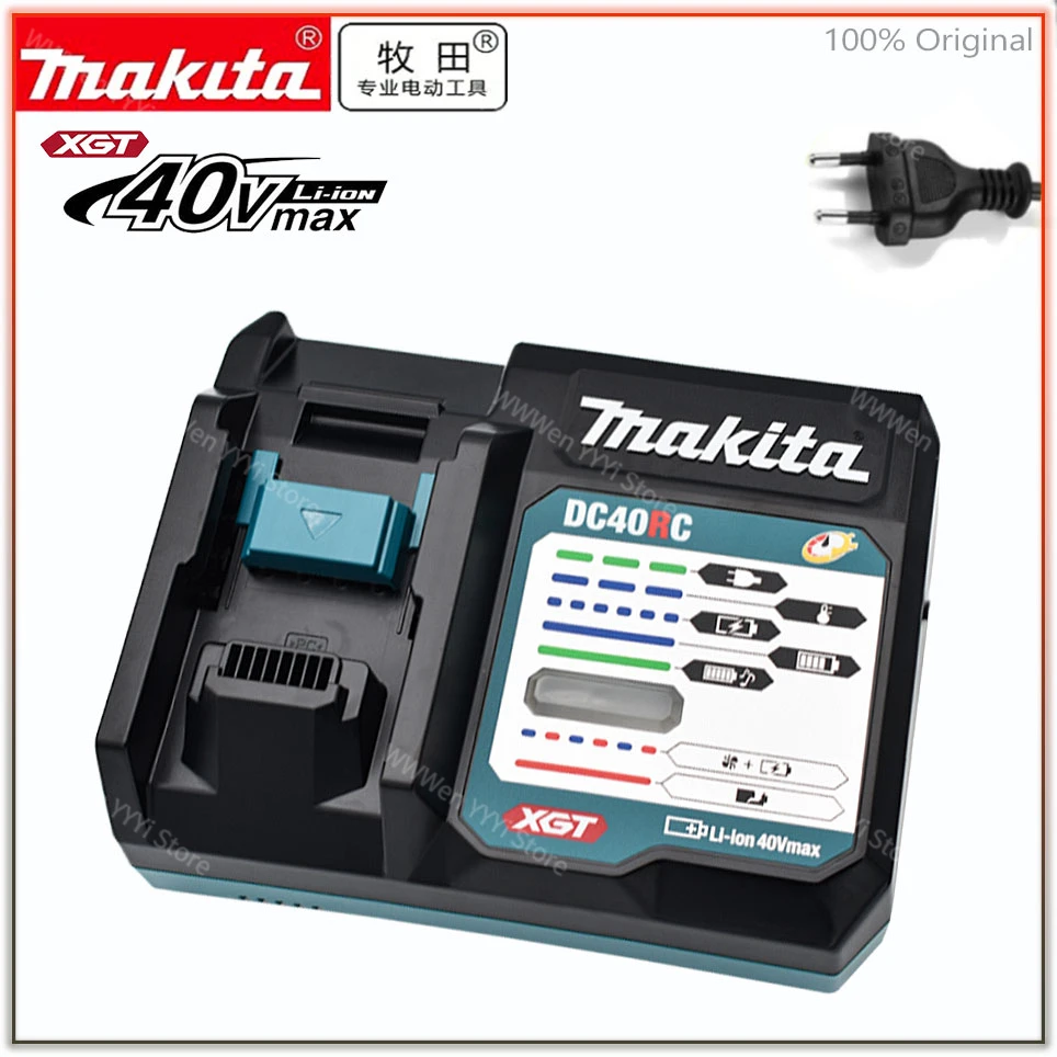 

40V DC40RA original Makita Max XGT fast optimized charger digital display 40V Lithium ion battery charger dual fan design DC40RC