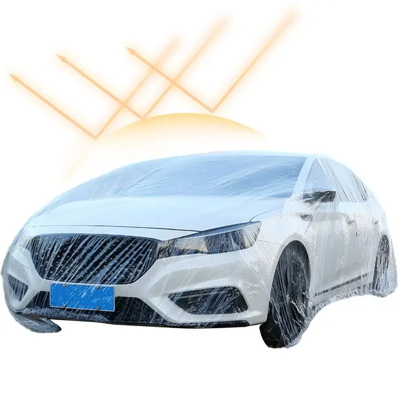 Transparent Car Cover  All Season Automotive Full Body protective Cover Dustproof Rainproof Vehicles Cover protection Supplies