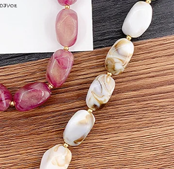 

【DJyoe】Resin Handle Colorful Bead Straps Replaceable Resin Colored Stone Handbag Strap Bag Accessories Wristlet Purse Bag Belt