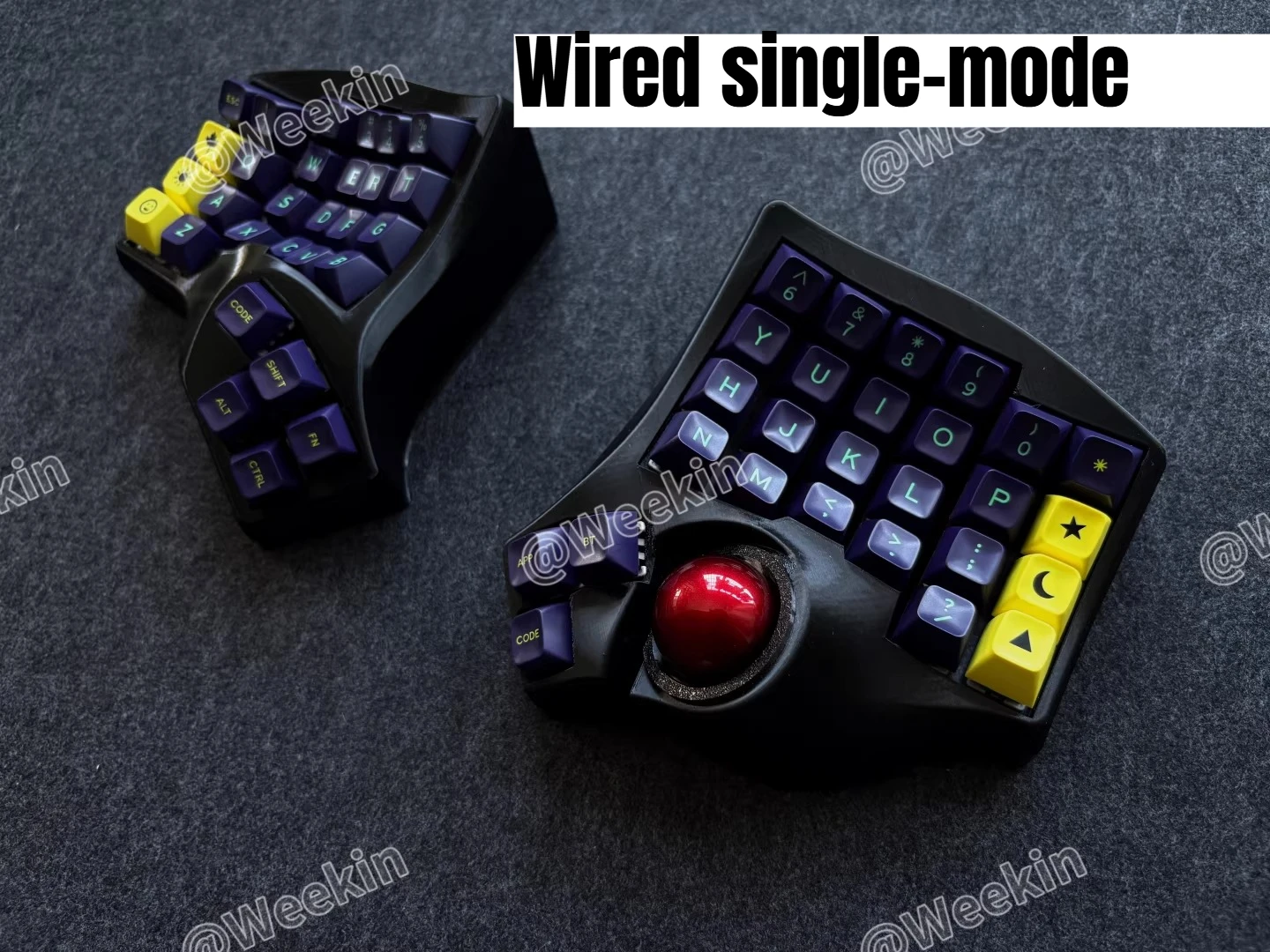Charybdis MK2 トラックボール分割キーボード カスタマイズされた人間