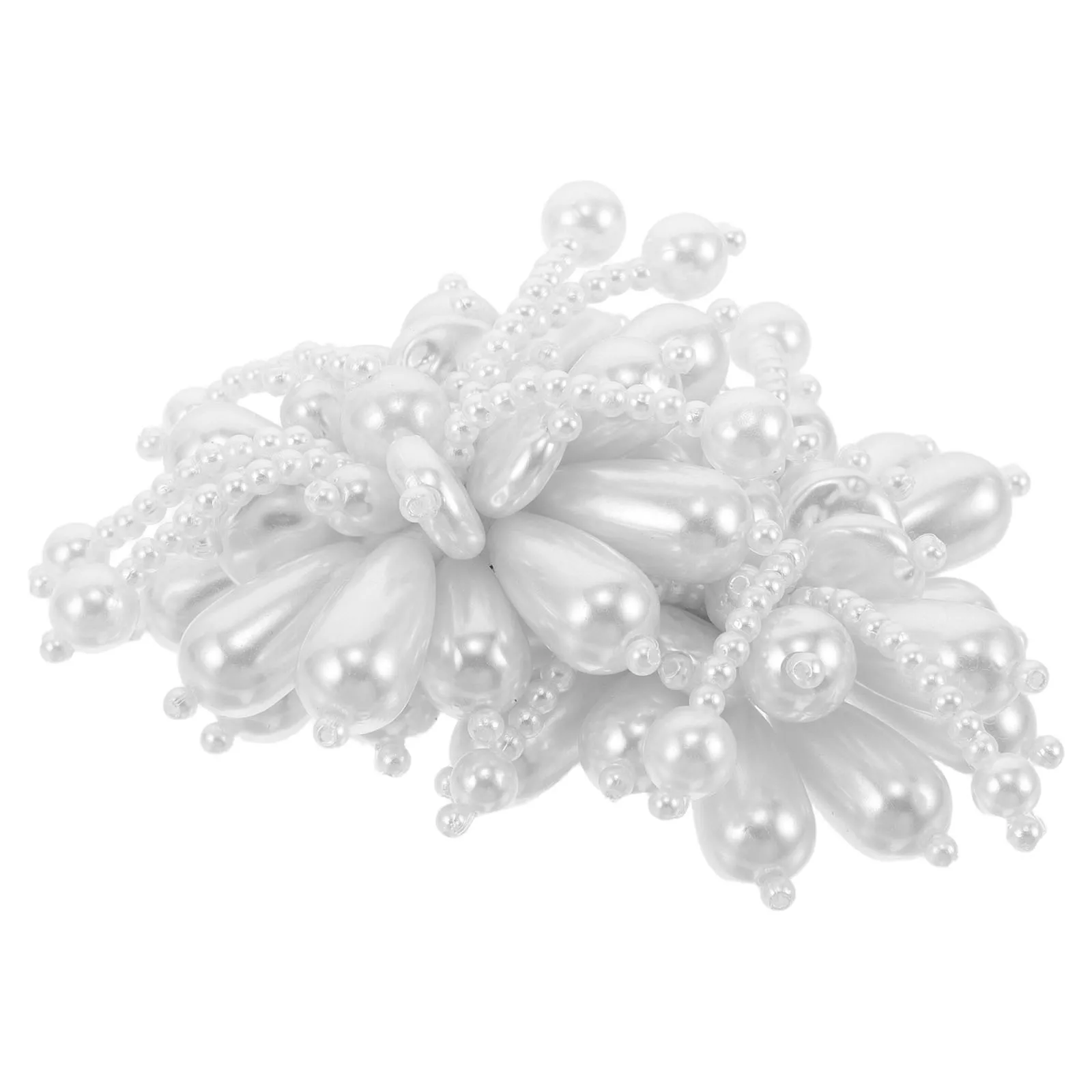 

2 Pcs Pearl Shoe Flower Elegant Buckle Clip on Accessories Clips for Shoes Decorations