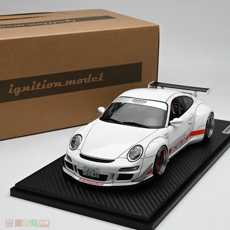 IG 1:18 Scale RWB 997 GT3 White Resin Car Model