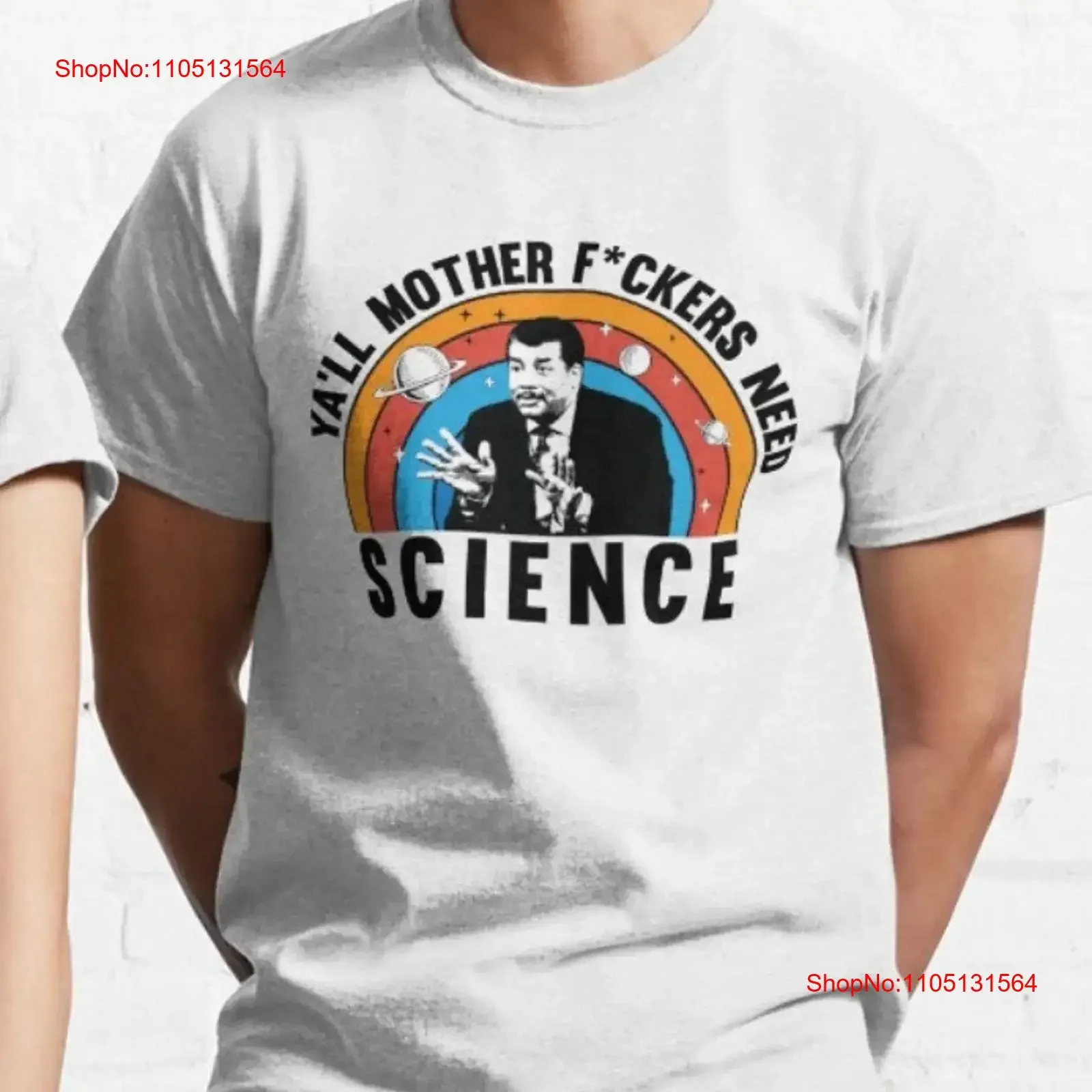 

Neil Degrasse Tyson T shirt Yall Mother F ckers Need Science vintage Washed Stretched Comfortable designer clothes Soft
