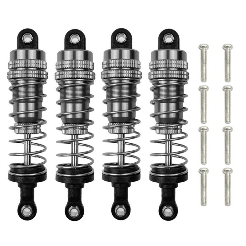 

4Pcs Metal Front And Rear Oil Shock Absorber Shock Absorber For MJX H16 16207 16208 16209 16210 1/16 RC Car Upgrades Parts 6