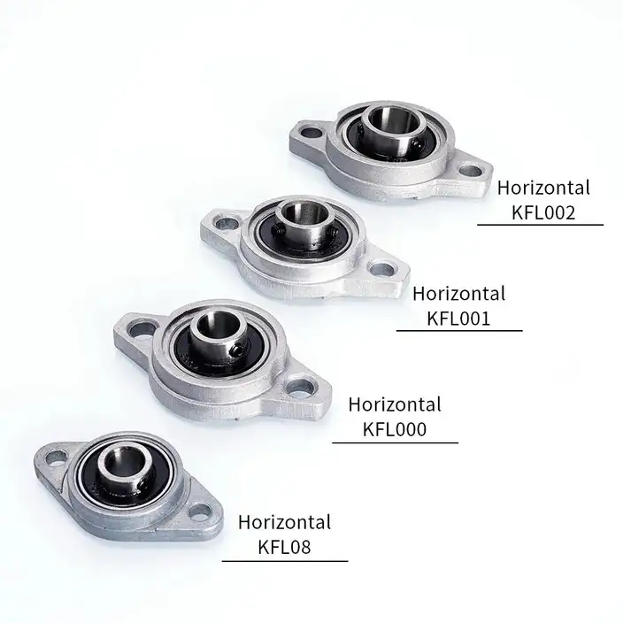 1PC KP08 KFL08 KP000 KFL000 KP001 KFL001 Kp002 Zinc Alloy Diameter 8mm To 35mm Bore Ball Bearing Pillow Block Mounted Support