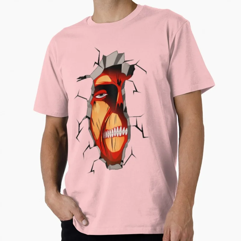 Titan in the wall Attack On Titan Gift t shirt Anime lover Manga Graphic Tee Y2K clothes Large size Tops cartoon print shirts
