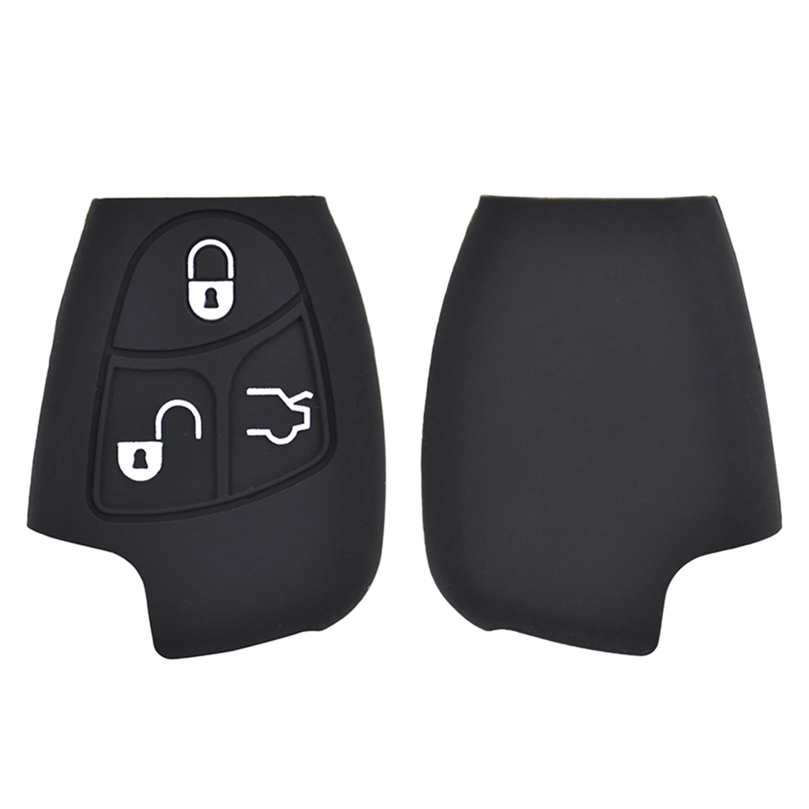 3-przyciskowy silikonowy pokrowiec na kluczyk samochodowy pasujący do Mercedes Benz CLS SL C E S CLASS Remote Smart Keyless Case Holder Protector