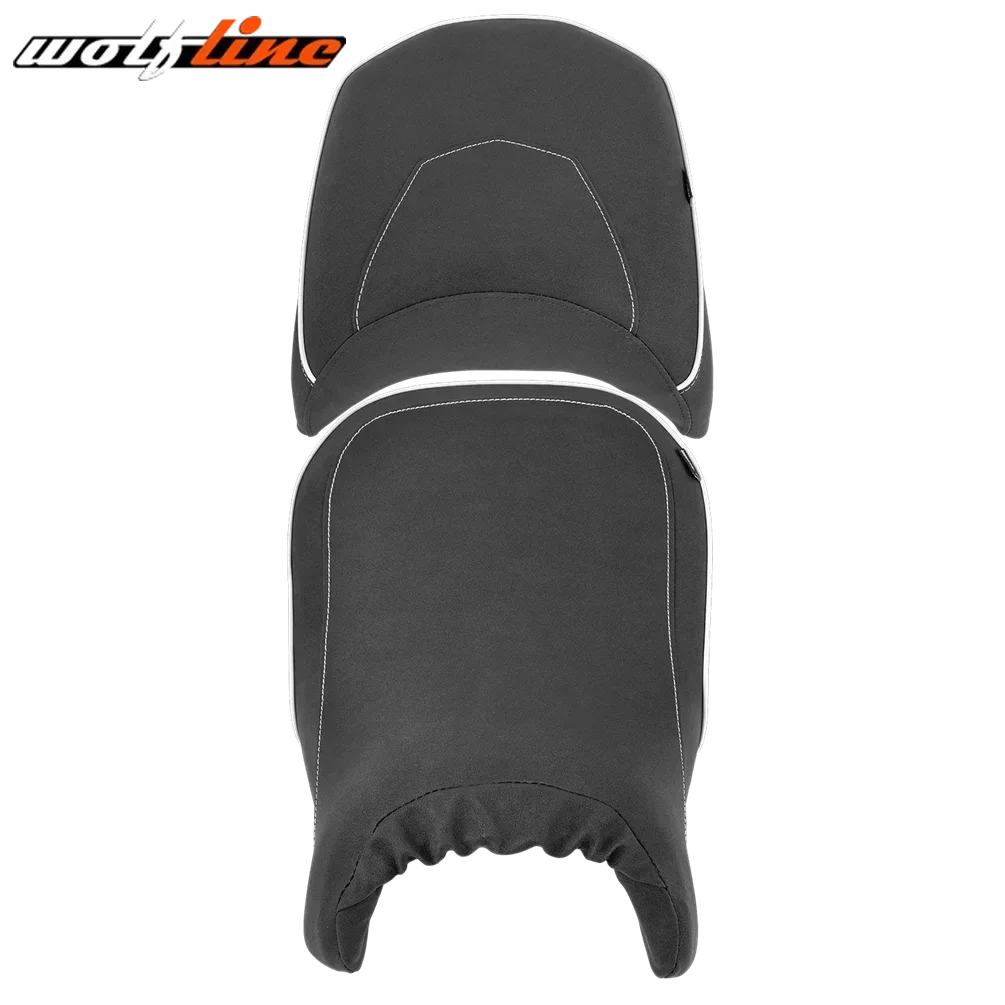 Wolf Line Seat Cushion Two-Up Saddle Pad for BMW R1200GS 2014-2018 2015 2016 2017 R1250GS/R1250GS ADV 2019-2023 2020 2021 2022