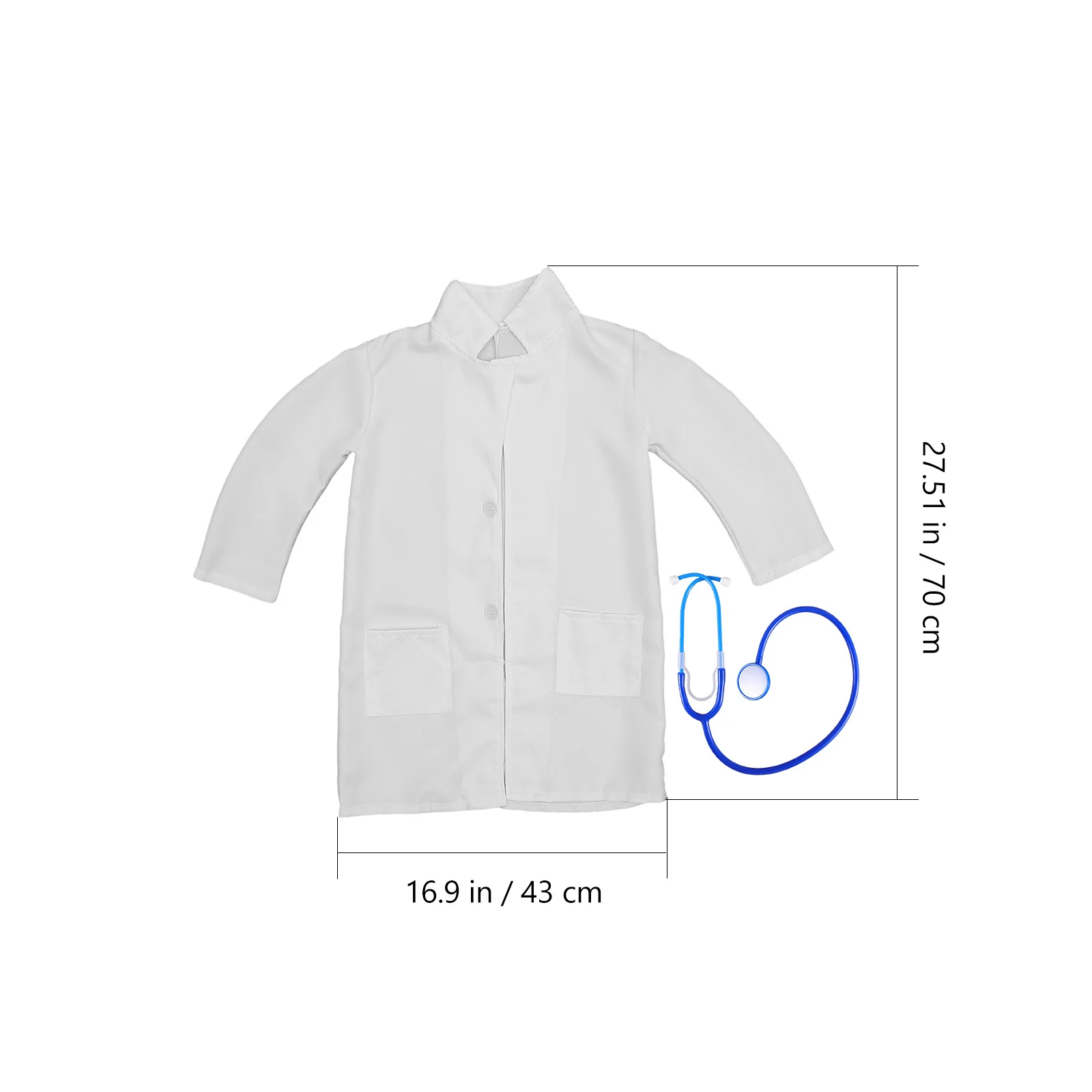 مجموعة أزياء لعب دور الطبيب من HOOTNEE للأطفال، ملابس لعب التظاهر لسماعة الطبيب للأولاد والبنات