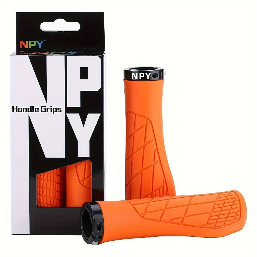 

A Pair of Mountain Bike Handlebar Gloves Non-slip Comfortable Lockable Handlebars Soft Rubber Mountain Bike Handlebars