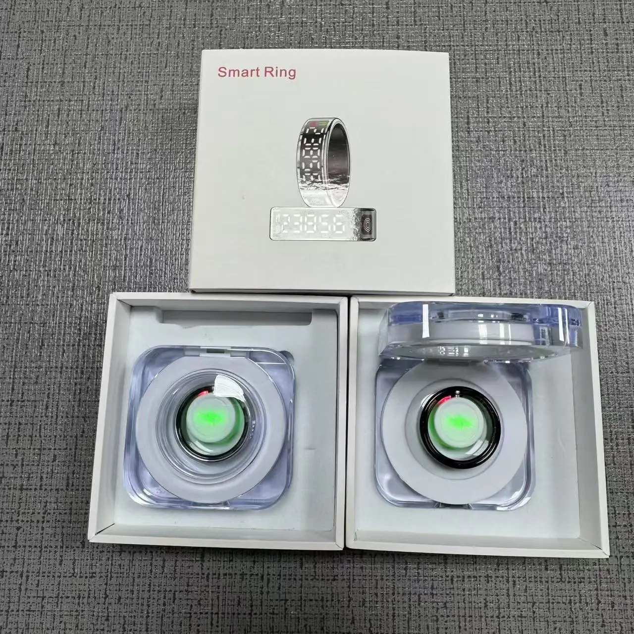 

SR08 Smart Ring Men Women LED Display Screen Bluetooth Heart Rate Blood Oxygen Monitoring Multi Sports Mode IP68 5ATM Waterproof