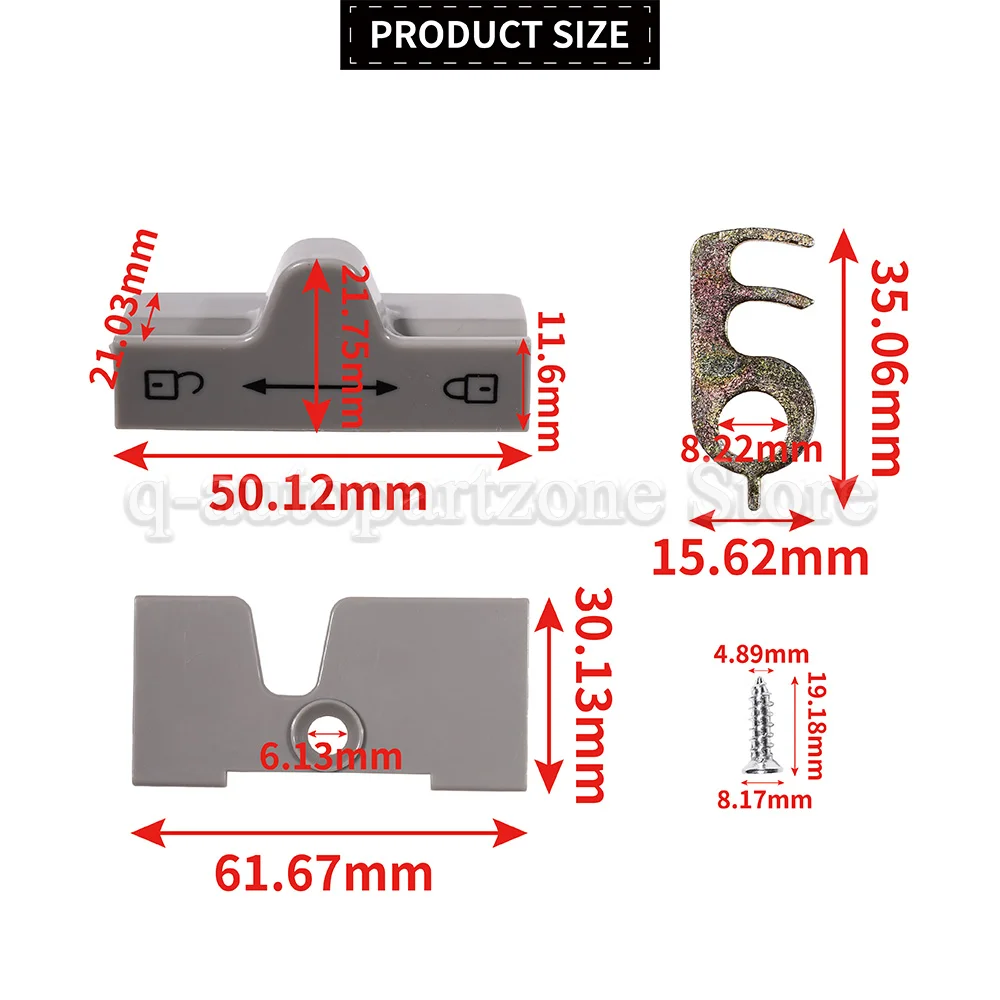 

For Dometic Series 7 Fridge Catch Mechanism 2412757300 Refrigerator Door Lock Kit For Electrolux Caravan