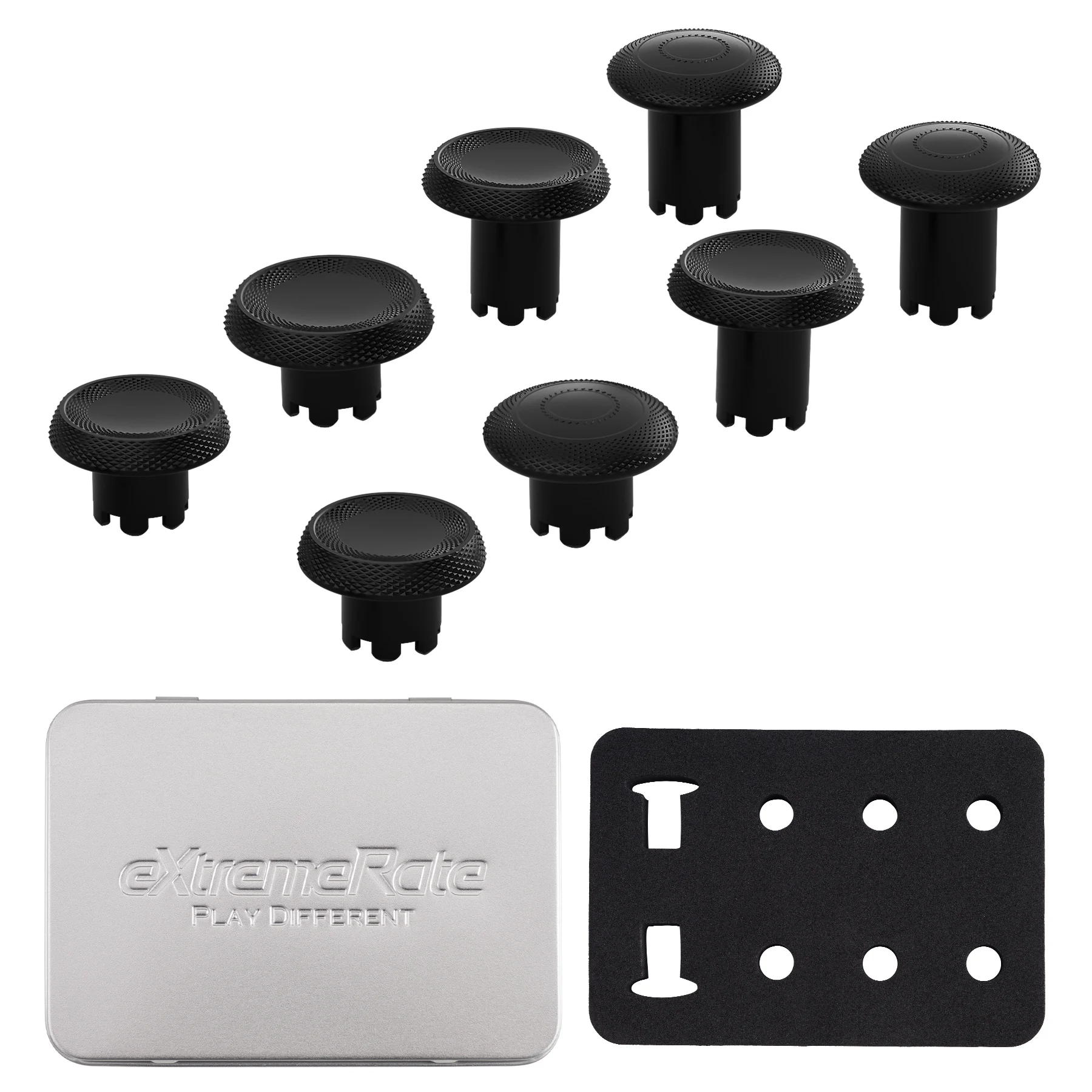 Wymienne drążki eXtremeRate ThumbsGear do kontrolera PS5 Edge - czarne — zdjęcie produktu 2