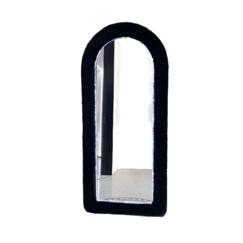 Thickened bracket Floor-to-ceiling full-length mirror Smart light strip Three-color light full-length mirror