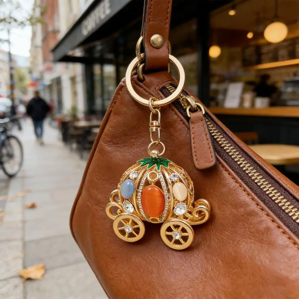 

Fairy Tale Key Chains Rings AB Rhinestone Purse Bag Buckle Pendant For Car Keyrings KeyChains﻿