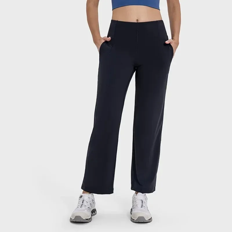 Lemon-Pantalon de sport respirant pour femme, haute élasticité, léger, absorbant la transpiration, pantalon de fitness, yoga, séchage rapide, course à pied, adt