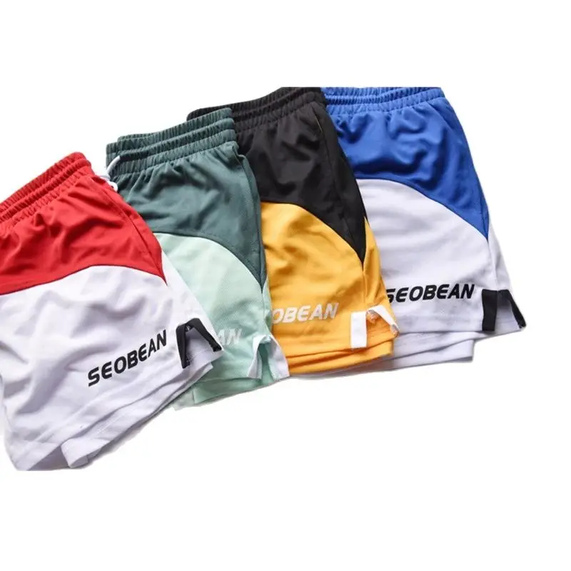 Men\'s Shorts Ropa Hombre Sport Shorts Men Clothing Patchwork Basketball Fitness Short For Men Gym Bermuda Masculina SEOBEAN New