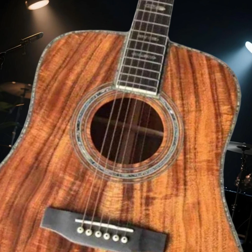 D45 نمط الغيتار الصوتية 41 بوصة خشب بني خشب الورد الجسم خشب الأبنوس الأصابع الصلبة الأعلى شحن مجاني #6