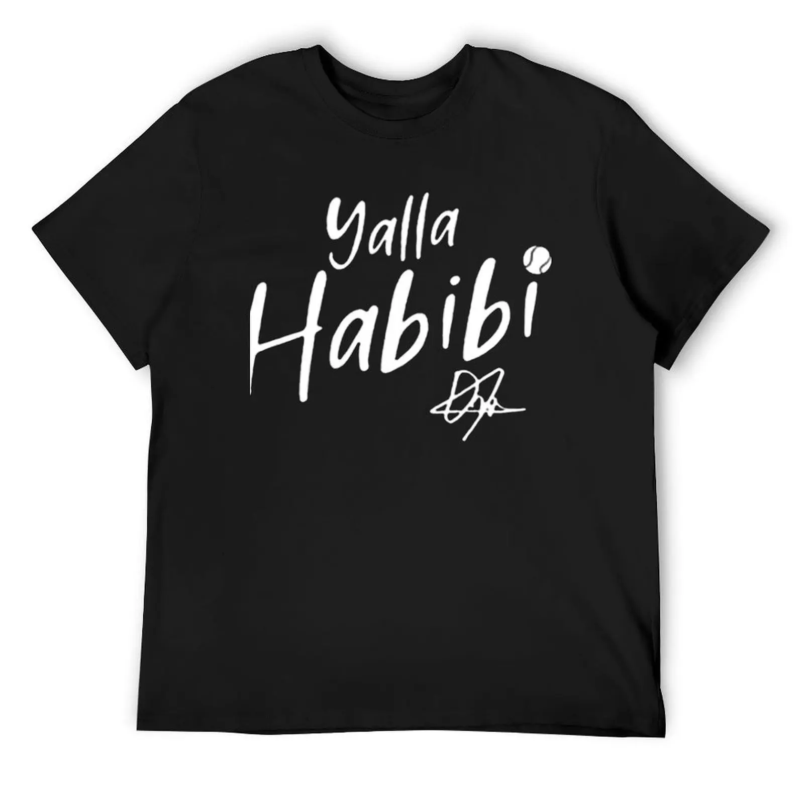 Yalla Habibi Ons Jabeur T-Shirt oversized graphic tee kawaii clothes designer shirts mens white t shirts