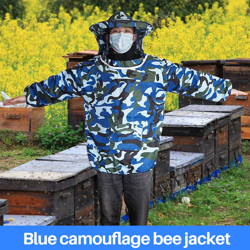 Beekeeper Suit Beekeeping Protective Clothes Jacket Suit Practical Protective Beekeeping Clothing Veil Dress With Hat Equip Suit