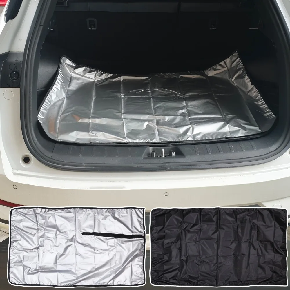 Tapete Universal Impermeable de Fibra de Poliéster para Carga, Protector de Maletero Portátil a Prueba de Polvo, Tapete para Mascotas para Protección del Maletero de Autos y SUVs