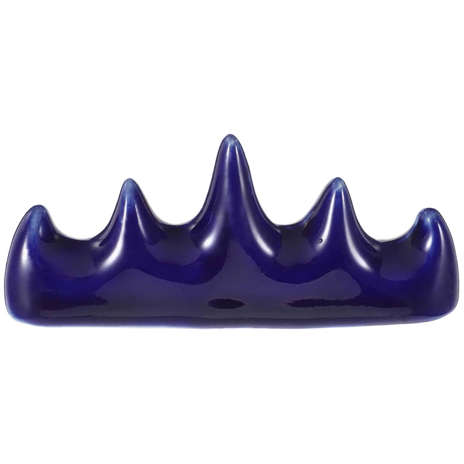 حامل قلم جبل بخمسة أصابع من السيراميك، حامل فرشاة الخط، سعة كبيرة، قاعدة ثابتة، منظم مكتب، مستلزمات الكتابة #4