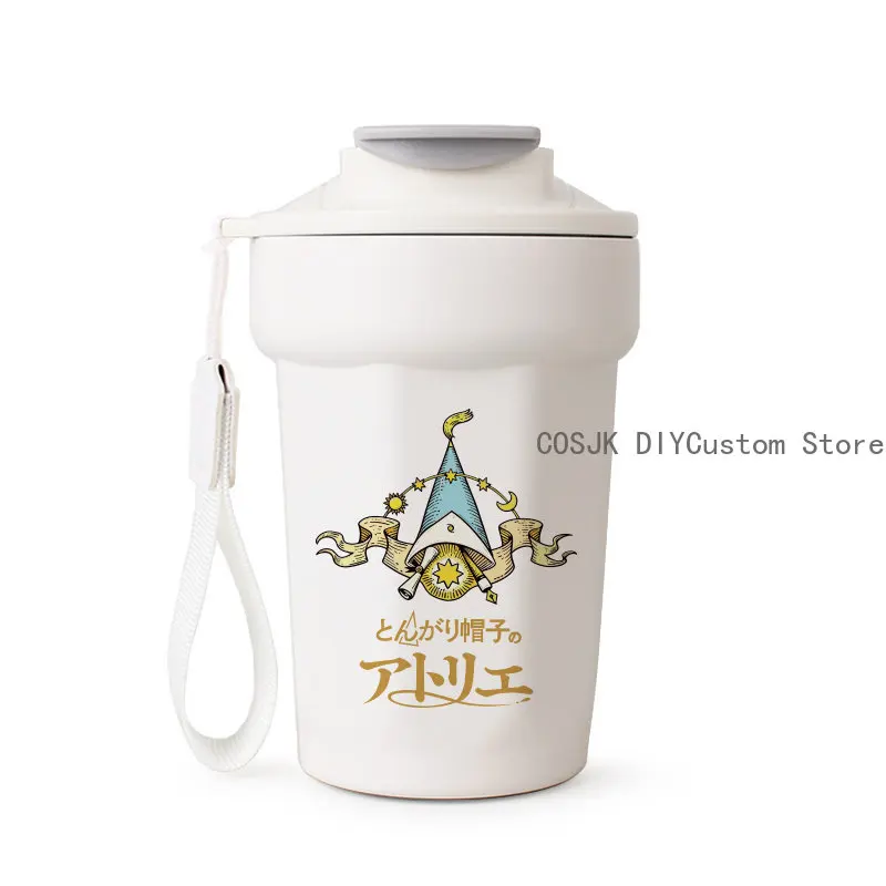 Anime Atelier of Witch Hat Cosplay Stainless Steel Water Bottle Thermos Large Capacity Drinking Cup Students Milk Thermal Mug view 5