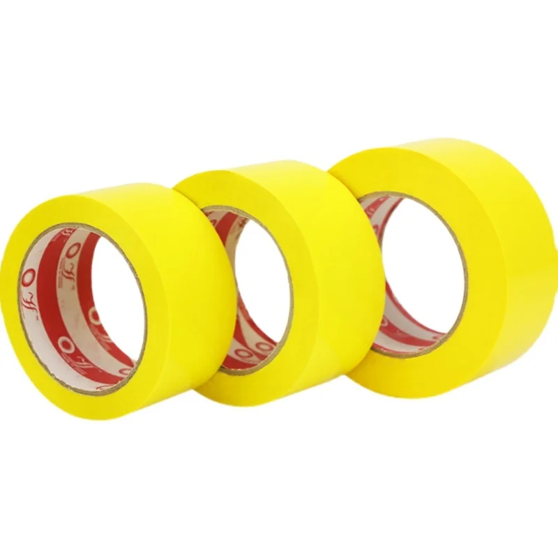 Custom. Bright Yellow Tape Packaging, Colorful Transparent Large Roll Sealing Tape, Customizable Packaging