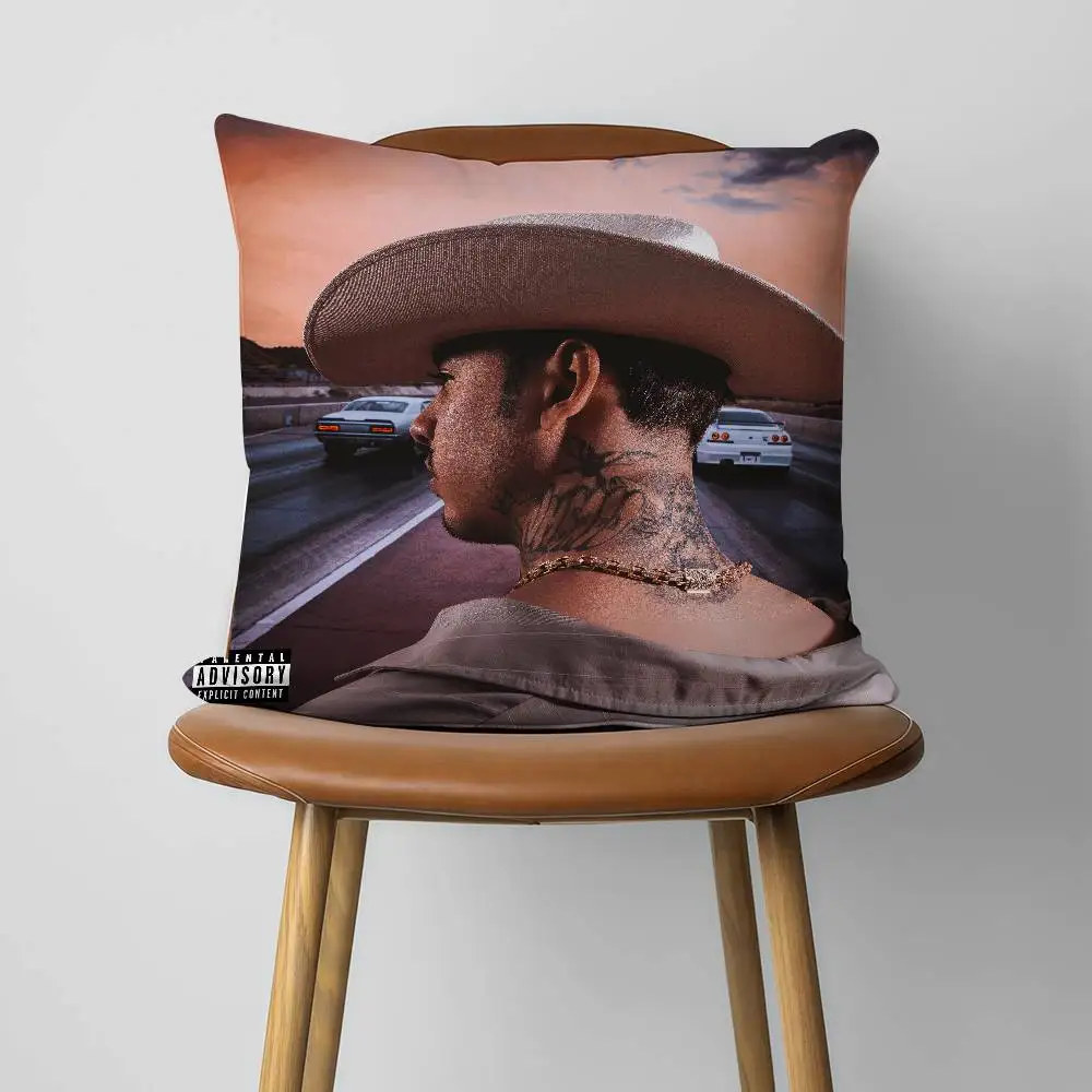 N-Natanael Cano 2026 Albums 30x30cm 45x45cm Pillow Case Decor Protective Covers Comfortable Soft For Sofa Living Room Home Offic