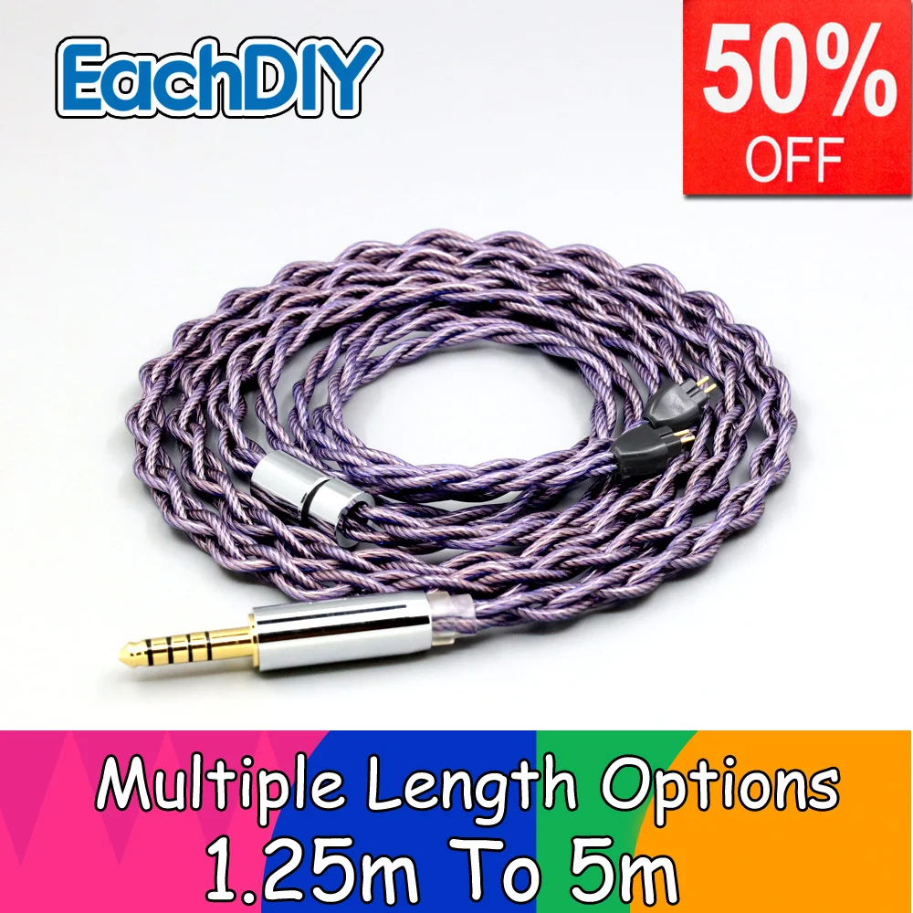 

Type2 140 cores 1.8mm litz 7N OCC Headphone Earphone Cable For iSINE 10 20 LX LCDi3 LCDi4 AUDEZE LN007880