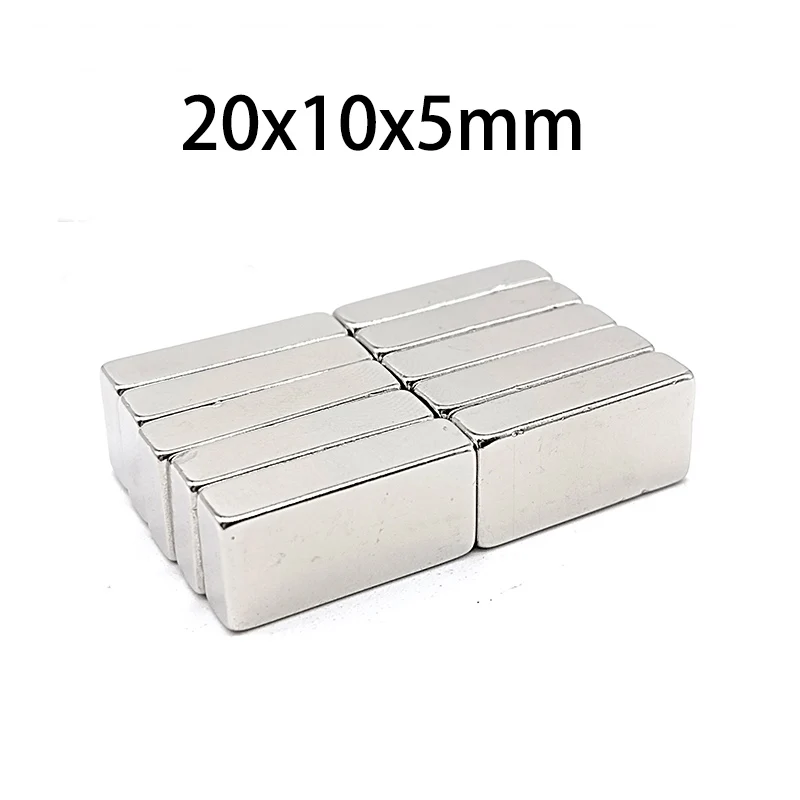10/20/30pcs Magnets 20x10x5mm - Industrial Strength Rectangular Magnets for Jigs, Fixtures, Tool Holding