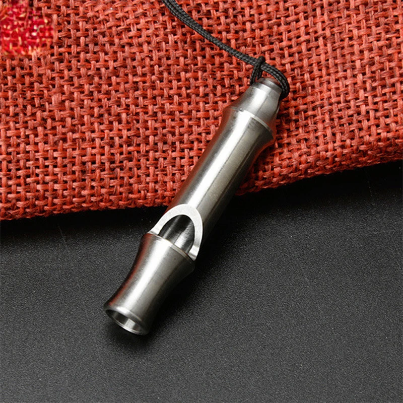 Explosive Titanium TC4 Whistle High Frequency Whistle Outdoor Survival Whistle Referee Training Competition Whistle