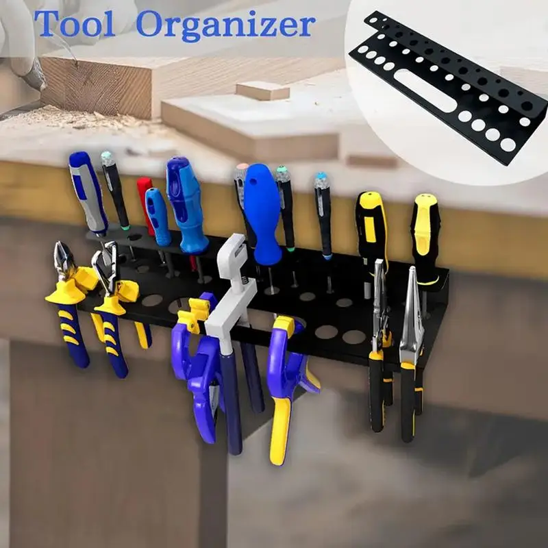 

Wall Mount Metal Wrench Screwdriver Organizer Hand Tool Holder Wall Organizer for Vice Wrench Plier Hardware Tool Storage rack