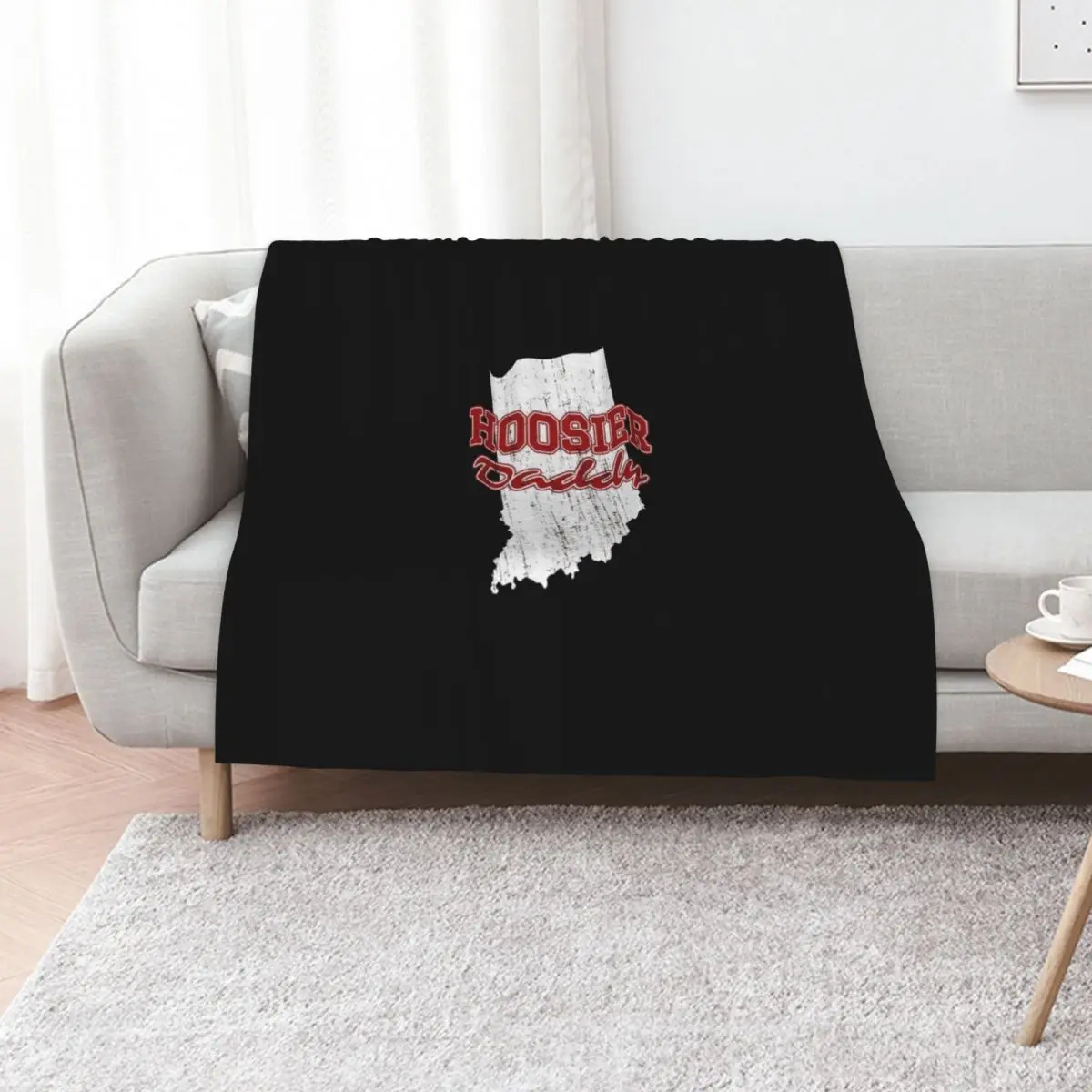 Hoosier Daddy - Indiana State Pride Essential T-Shirt Throw Blanket Bed covers Personalized Gift For Baby Furry Thins Blankets