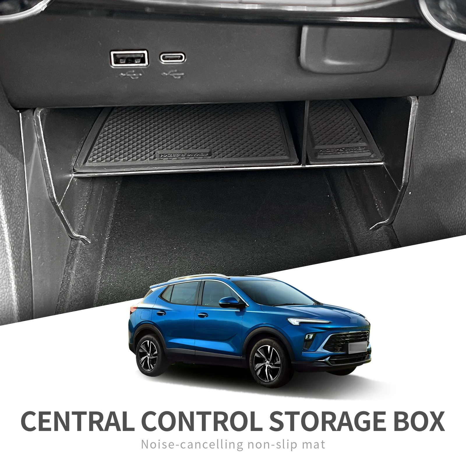 for Buick Encore GX 2020 - 2024 Car Central Storage Box Center Console Tray Organizer Accessories Tidying