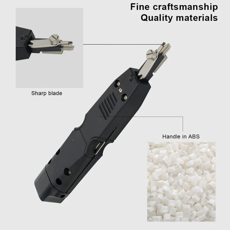 Strumento di perforazione del cavo di rete strumento di inserimento del cavo della linea telefonica Ethernet ergonomico di ricambio professionale