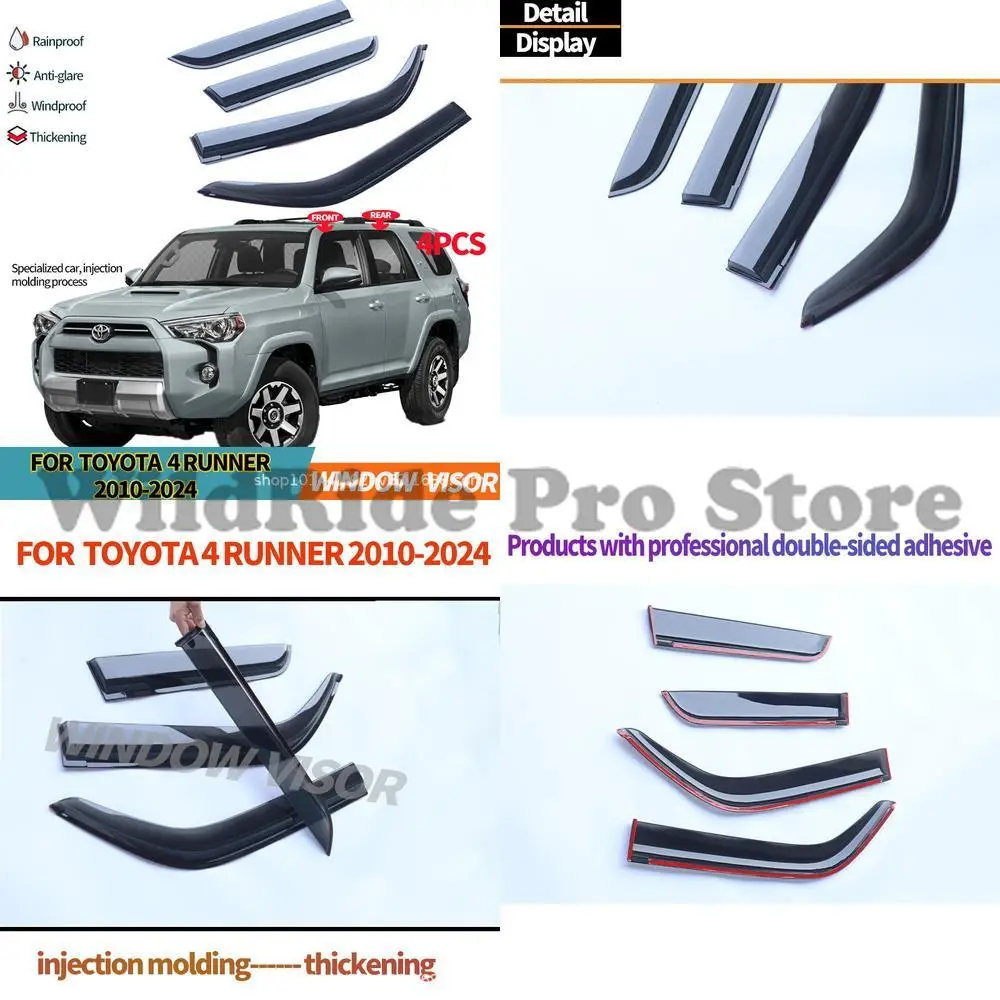 

1 set For Toyota 4RUNNER 2010+ Window Visor Rain Deflector