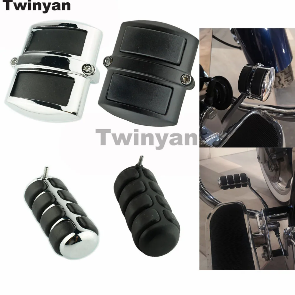 Motorcycle Gear Shift Lever Peg & Brake Pedal Cover For Yamaha V-Star XVS Dragstar DS 400 650 950 1100 1300 Classic Custom