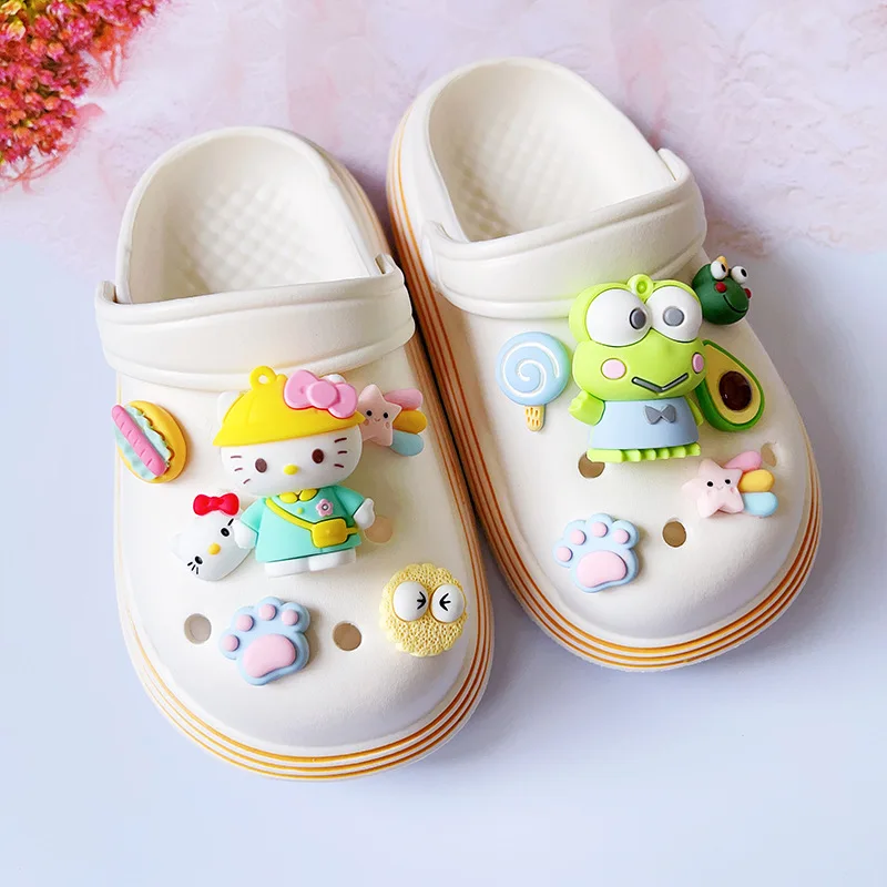 12Pcs Funny Shoe Charms Set for Sandals Clogs Pins DIY Accessories Cute 3D Animal Series Shoes Buckle Decorations