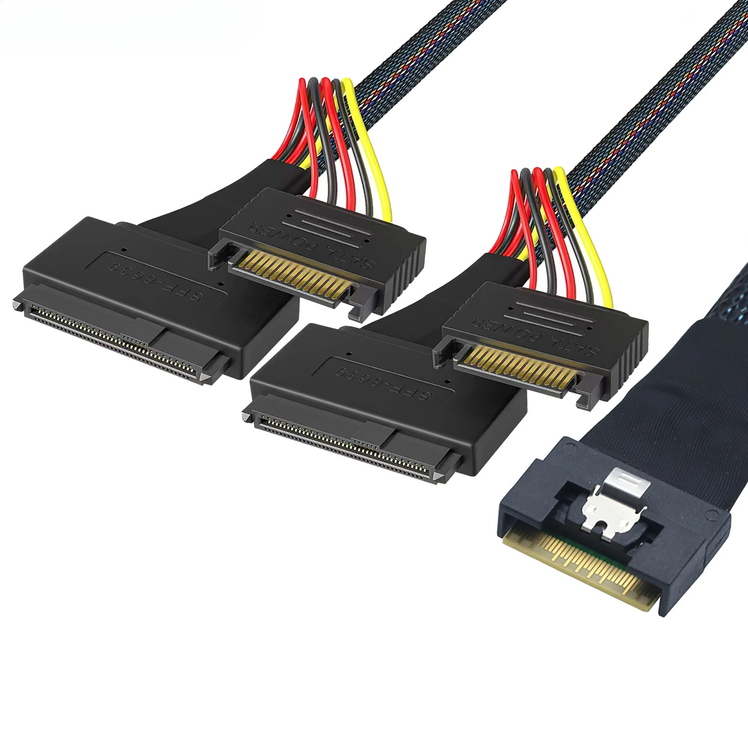 Adaptador Slimline SAS SFF-8654 a U.2 SFF-8639 SATA para SSD - imagen 2
