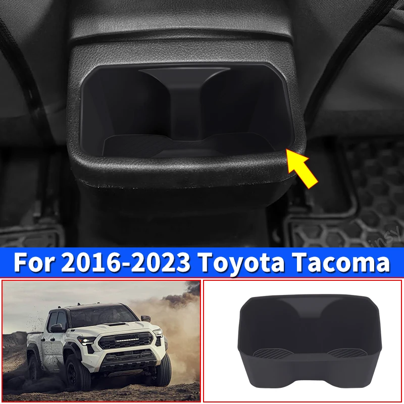 For Toyota Tacoma 2016-2023 Center Console Cup Holder Coaster Silicone Insert Accessories