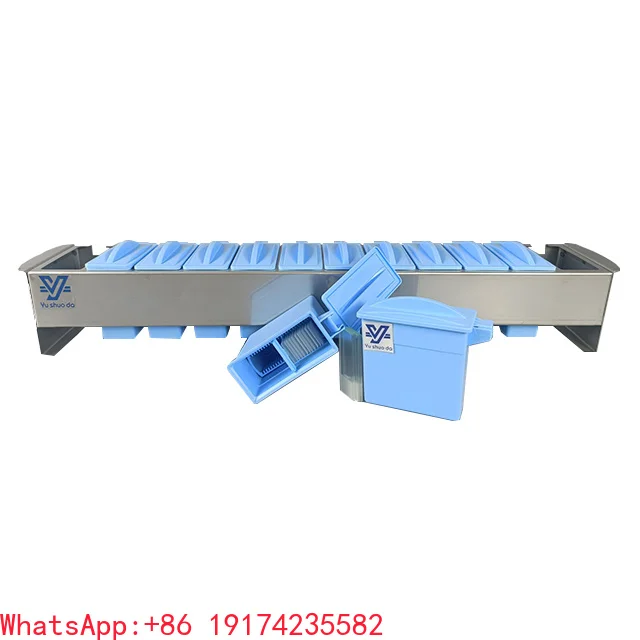 24 Pieces Pathology Staining Jar and Rack
