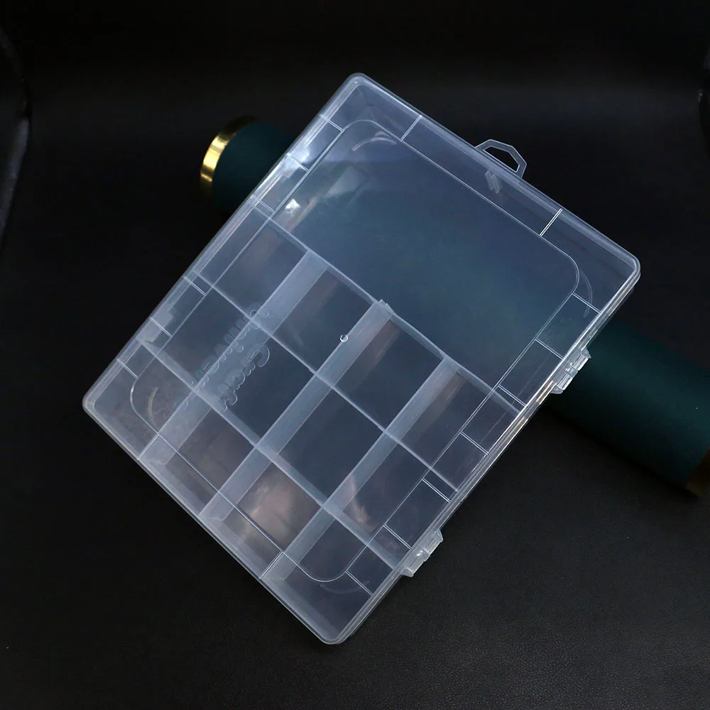 1pc Rectangular Transparent Multi-Compartment Storage Jewelry Packaging Box For Handmade Jewelry Accessories Storage And Display
